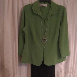 Evan Picone Vibrant Green Women's Blazer